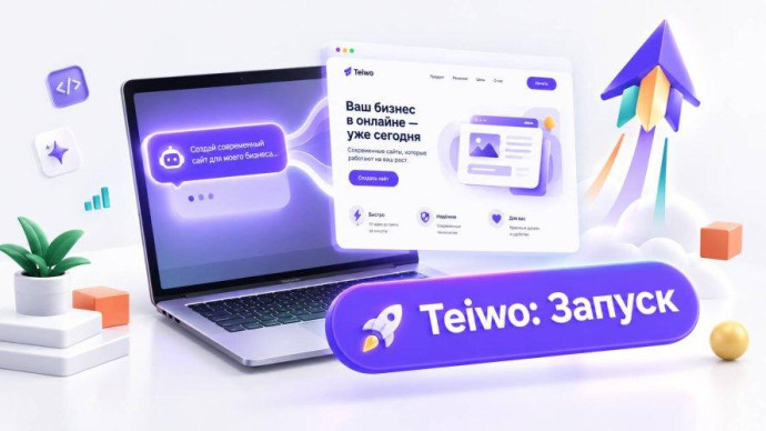 Teiwo запускает ИИ-конструктор веб-проектов: описание задачи в чате превращается в готовый сайт Teiwo запускает ИИ-конструктор веб-проектов: описание задачи в чате превращается в готовый сайт